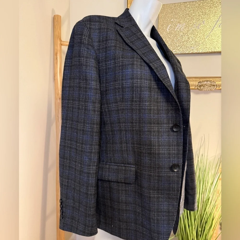 REDA 1865 Bloomingdale's Dark Academia Moody Plaid Blazer Sportcoat Jacket